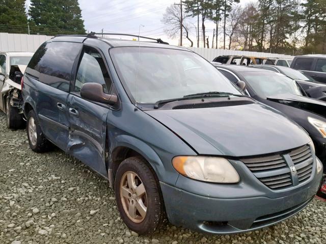 1D4GP45R76B572000 - 2006 DODGE CARAVAN SX GREEN photo 1