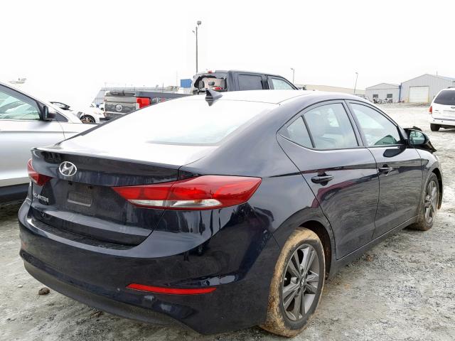 5NPD84LF6HH008989 - 2017 HYUNDAI ELANTRA BLACK photo 4