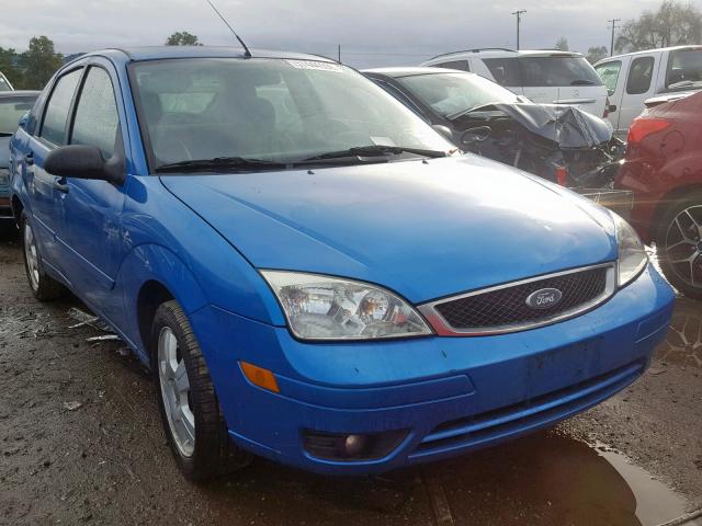 1FAFP34N17W222489 - 2007 FORD FOCUS ZX4 BLUE photo 1