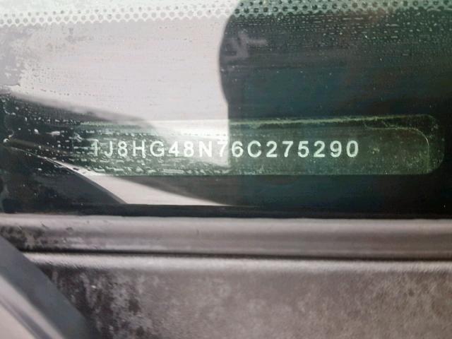 1J8HG48N76C275290 - 2006 JEEP COMMANDER Qara foto 10