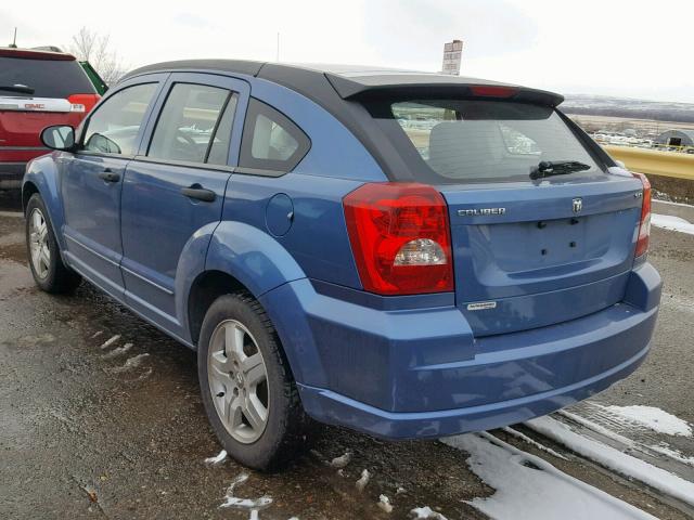 1B3HB48B67D300219 - 2007 DODGE CALIBER SX BLUE photo 3