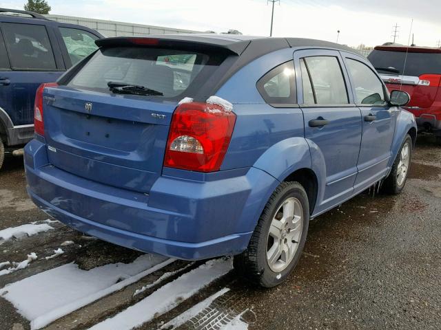 1B3HB48B67D300219 - 2007 DODGE CALIBER SX BLUE photo 4