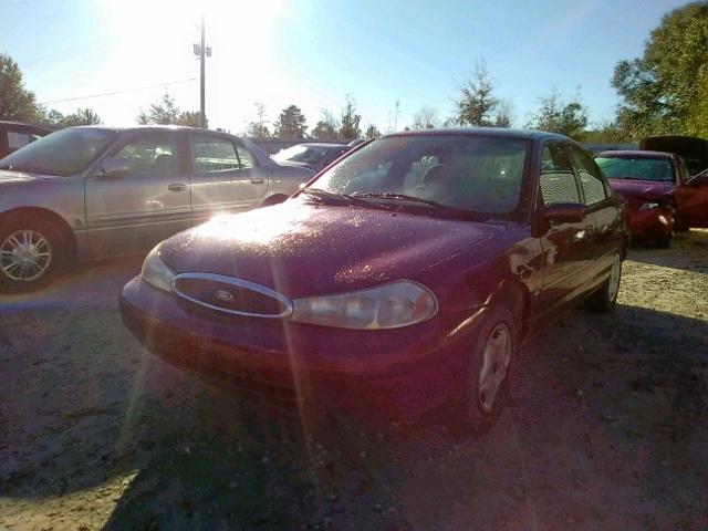 1FAFP6530XK175199 - 1999 FORD CONTOUR LX RED photo 2