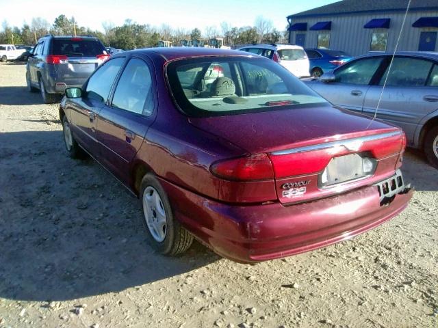 1FAFP6530XK175199 - 1999 FORD CONTOUR LX RED photo 3