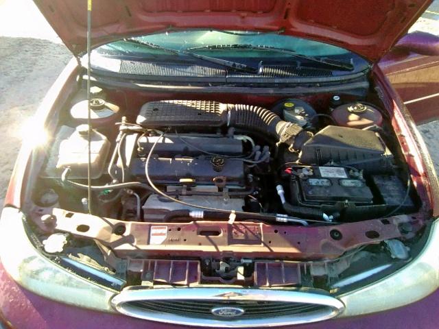 1FAFP6530XK175199 - 1999 FORD CONTOUR LX RED photo 7