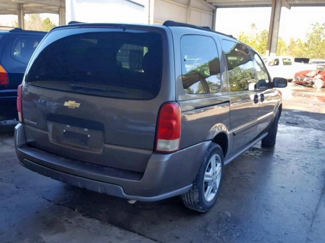 1GNDV03L25D167850 - 2005 CHEVROLET UPLANDER BROWN photo 4