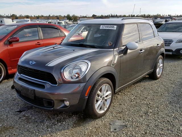 WMWZC3C51DWP23461 - 2013 MINI COOPER S C GRAY photo 2