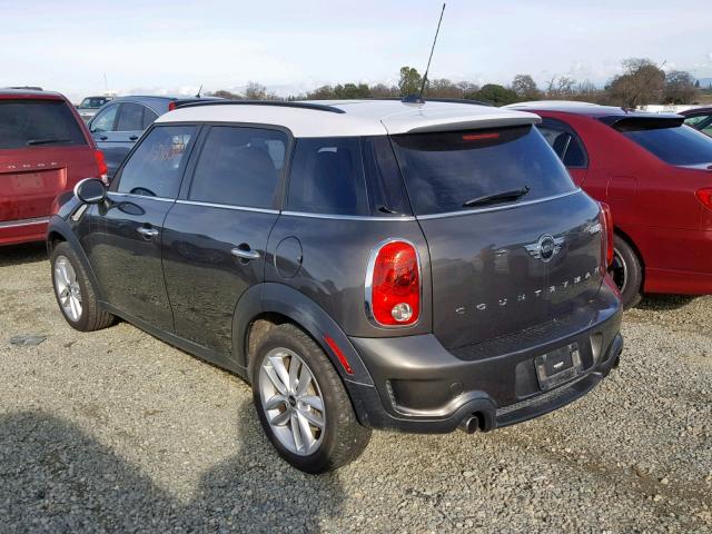 WMWZC3C51DWP23461 - 2013 MINI COOPER S C GRAY photo 3