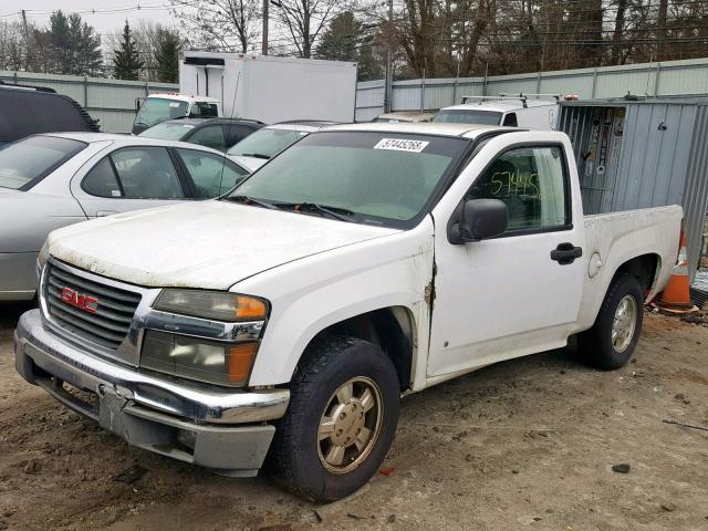 1GTCS148958211493 - 2005 GMC CANYON WHITE photo 2