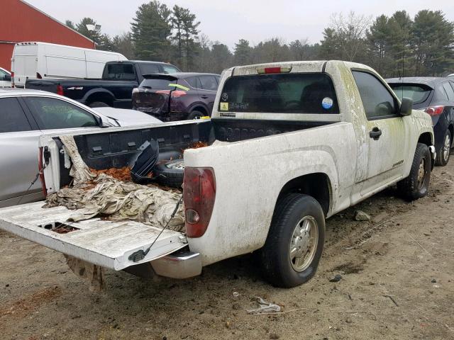 1GTCS148958211493 - 2005 GMC CANYON WHITE photo 4