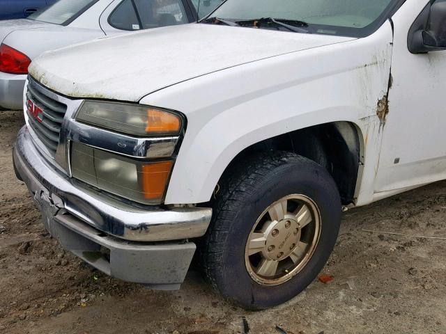 1GTCS148958211493 - 2005 GMC CANYON WHITE photo 9