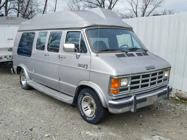 2B6HB21Y4LK778614 - 1990 DODGE RAM VAN B2 SILVER photo 1