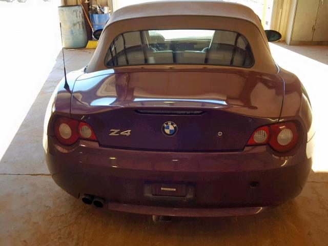4USBT53535LU11199 - 2005 BMW Z4 3.0 MAROON photo 6