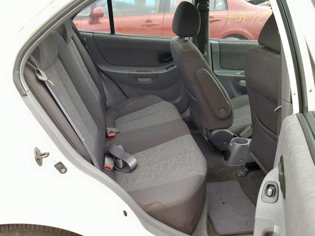 KMHCG45C75U583665 - 2005 HYUNDAI ACCENT GL WHITE photo 6