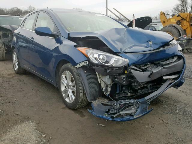 KMHD35LH1EU166739 - 2014 HYUNDAI ELANTRA GT BLUE photo 1