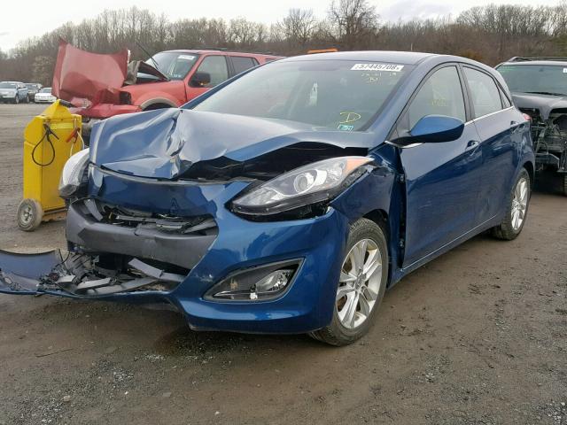 KMHD35LH1EU166739 - 2014 HYUNDAI ELANTRA GT BLUE photo 2