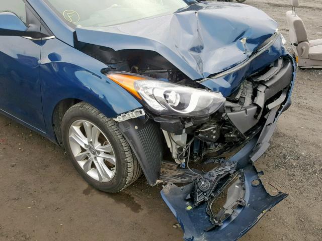 KMHD35LH1EU166739 - 2014 HYUNDAI ELANTRA GT BLUE photo 9