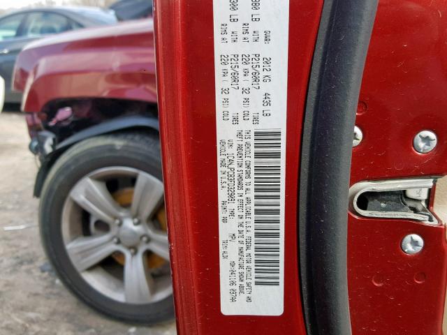 1C4NJPCB3FD329091 - 2015 JEEP PATRIOT LI RED photo 10