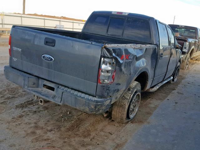 1FTPW14574KC24756 - 2004 FORD F150 SUPER GRAY photo 4