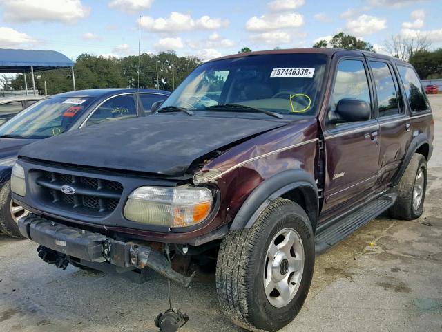 1FMDU85P4YZA64362 - 2000 FORD EXPLORER L MAROON photo 2