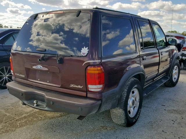 1FMDU85P4YZA64362 - 2000 FORD EXPLORER L MAROON photo 4