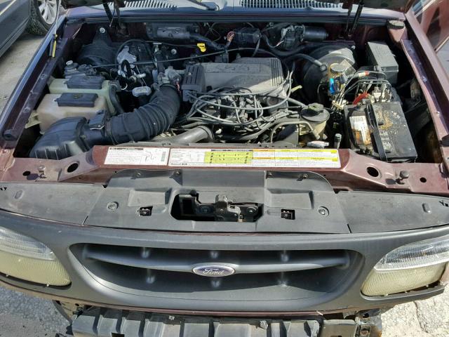 1FMDU85P4YZA64362 - 2000 FORD EXPLORER L MAROON photo 7