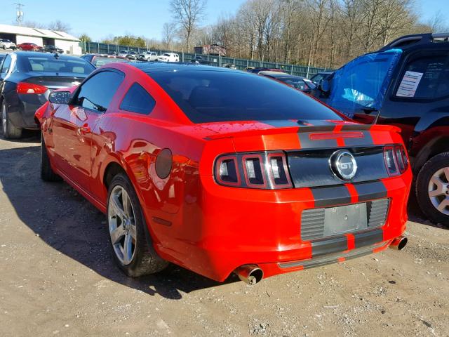 1ZVBP8CF6E5212251 - 2014 FORD MUSTANG GT RED photo 3