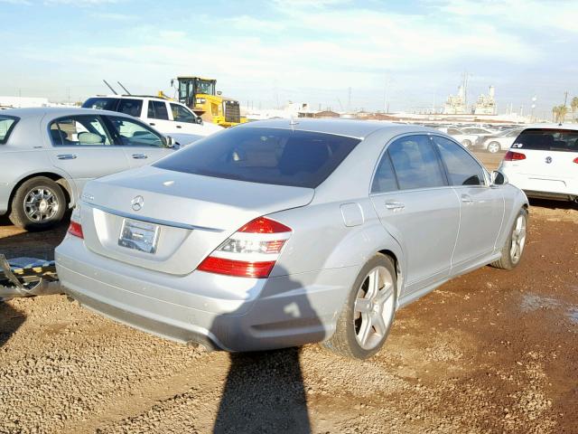 WDDNG71X67A086933 - 2007 MERCEDES-BENZ S 550 SILVER photo 4