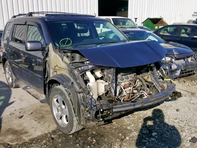 5FNYF4H73EB003655 - 2014 HONDA PILOT EXLN GRAY photo 1