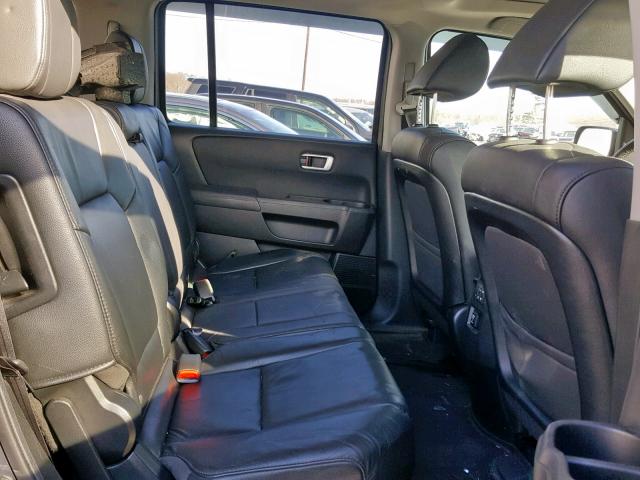 5FNYF4H73EB003655 - 2014 HONDA PILOT EXLN GRAY photo 6