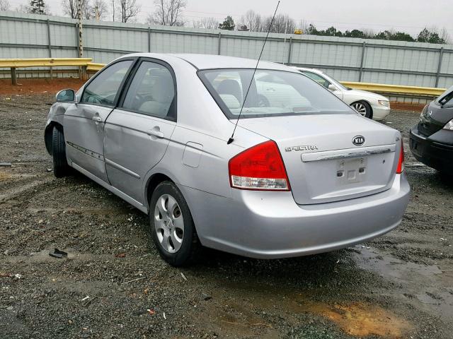 KNAFE121175380922 - 2007 KIA SPECTRA EX SILVER photo 3