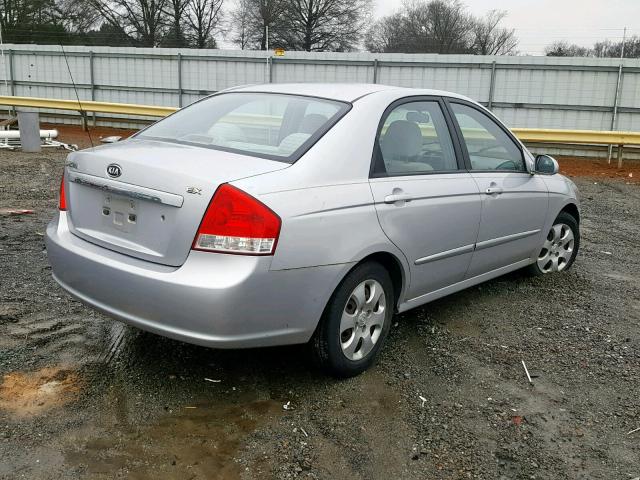 KNAFE121175380922 - 2007 KIA SPECTRA EX SILVER photo 4