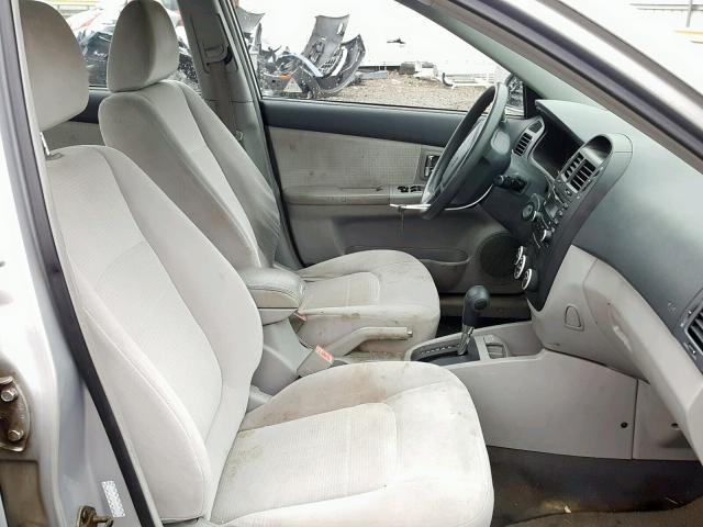 KNAFE121175380922 - 2007 KIA SPECTRA EX SILVER photo 5