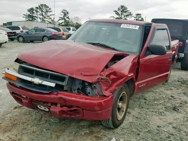 1GCCS19W51K142077 - 2001 CHEVROLET S TRUCK S1 RED photo 2