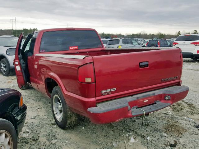 1GCCS19W51K142077 - 2001 CHEVROLET S TRUCK S1 RED photo 3