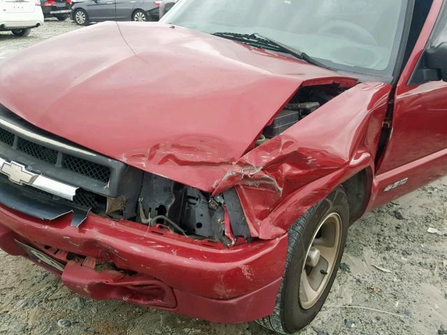 1GCCS19W51K142077 - 2001 CHEVROLET S TRUCK S1 RED photo 9