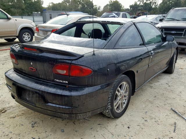 1G1JH12F127247423 - 2002 CHEVROLET CAVALIER L BLACK photo 4