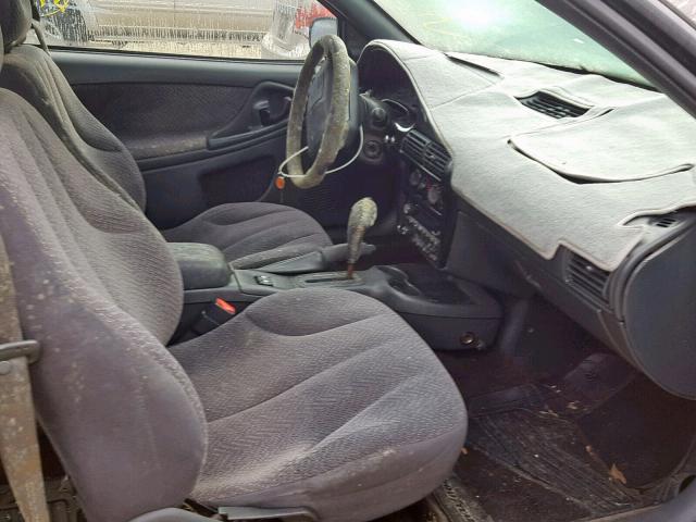 1G1JH12F127247423 - 2002 CHEVROLET CAVALIER L BLACK photo 5