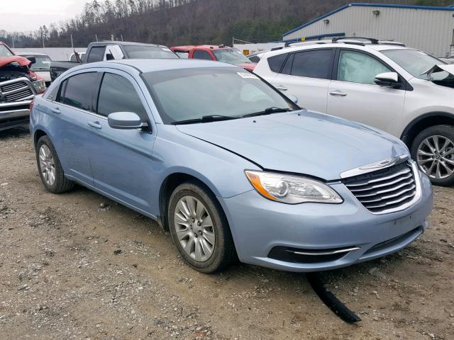 1C3CCBAB1EN213893 - 2014 CHRYSLER 200 LX BLUE photo 1