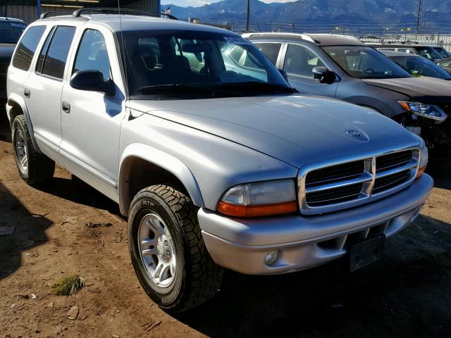 1D4HS48N43F603140 - 2003 DODGE DURANGO SL SILVER photo 1