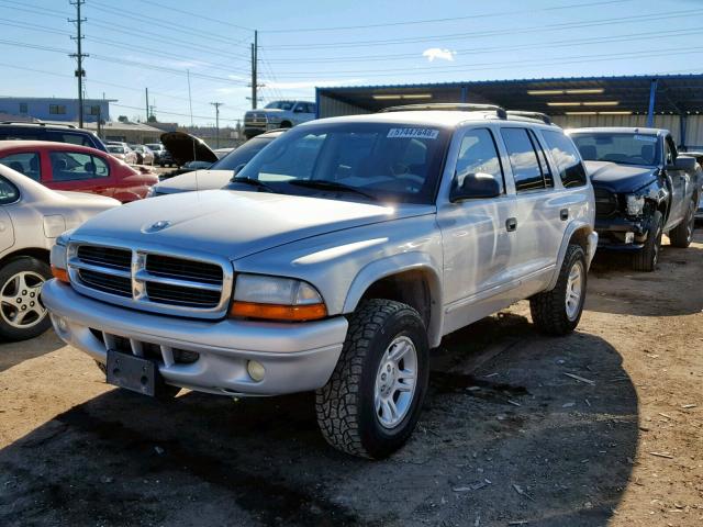 1D4HS48N43F603140 - 2003 DODGE DURANGO SL SILVER photo 2