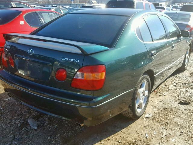 JT8BH68X8W0010854 - 1998 LEXUS GS 400 GREEN photo 4