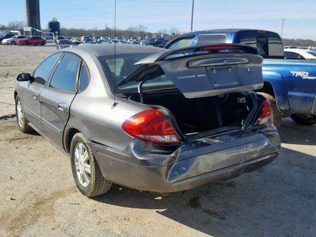 1FAHP56S65A211411 - 2005 FORD TAURUS SEL GRAY photo 3