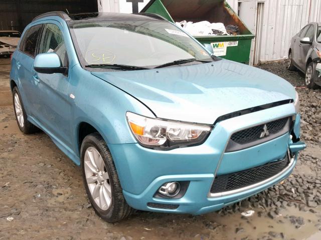 JA4AR4AU7BZ011119 - 2011 MITSUBISHI OUTLANDER BLUE photo 1