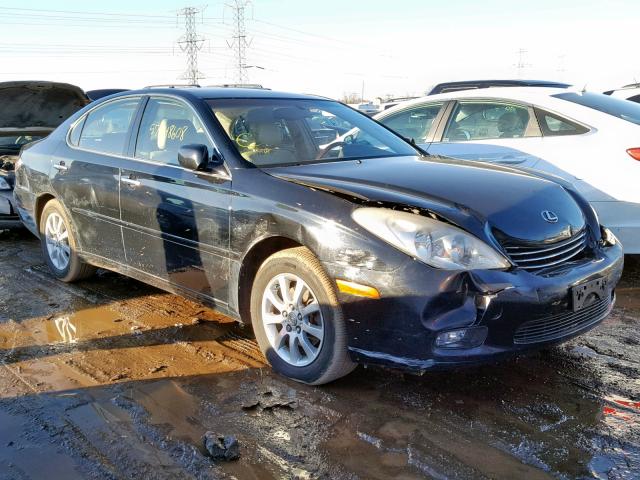 JTHBA30G345026250 - 2004 LEXUS ES 330 BLACK photo 1