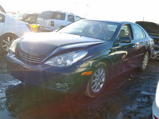 JTHBA30G345026250 - 2004 LEXUS ES 330 BLACK photo 2