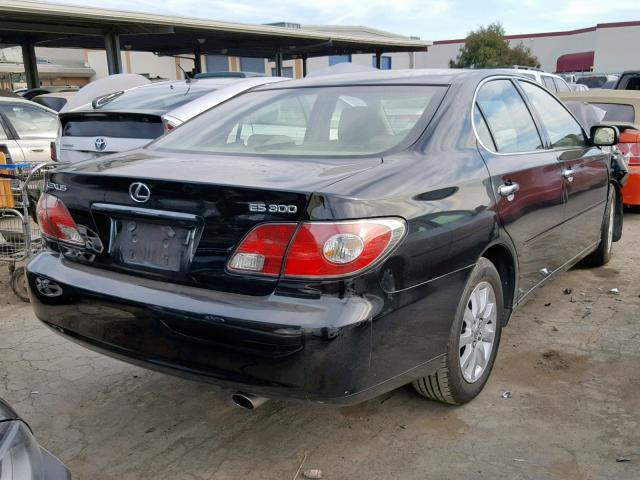 JTHBF30G536017267 - 2003 LEXUS ES 300 BLACK photo 4