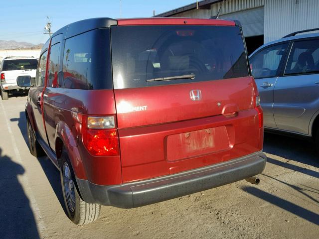 5J6YH18797L001511 - 2007 HONDA ELEMENT EX RED photo 3