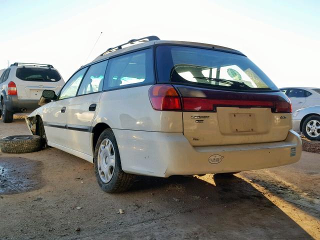 4S3BH635016303726 - 2001 SUBARU LEGACY L WHITE photo 3