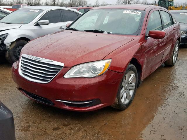 1C3CCBAB0CN207595 - 2012 CHRYSLER 200 LX MAROON photo 2